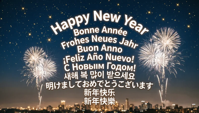 Happy New Year in Different Languages