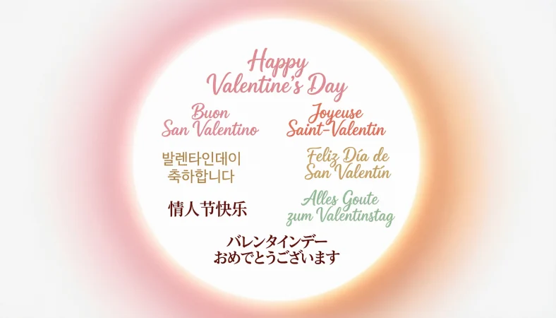 Happy Valentine’s Day in Different Languages