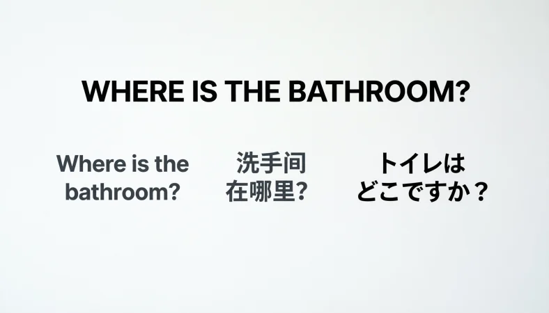 Where Is the Bathroom in Different Languages
