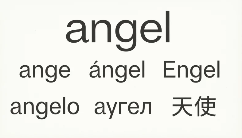 Angel in Different Languages