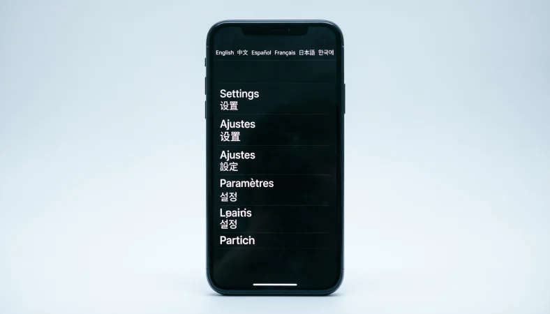 Cell Phone in Different Languages